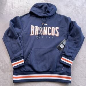 NFL Broncos Ultra Game Pullover Medium Navy NWT